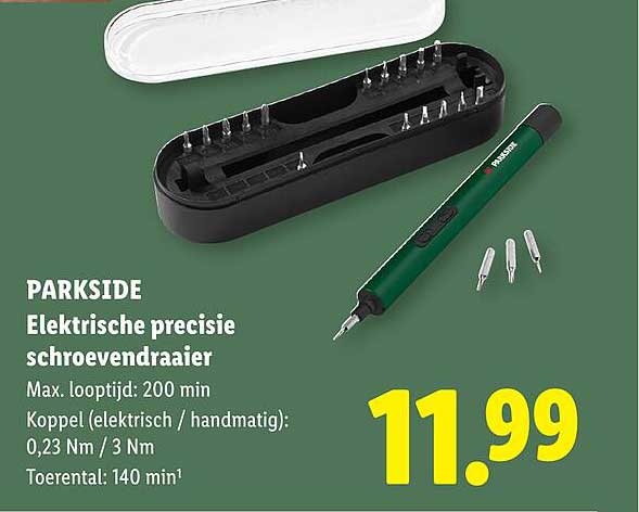 PARKSIDE Elektrische precisie schroevendraaier