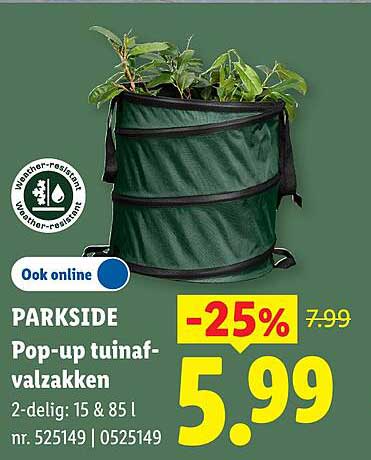 PARKSIDE Pop-up tuinafvalzakken -25%