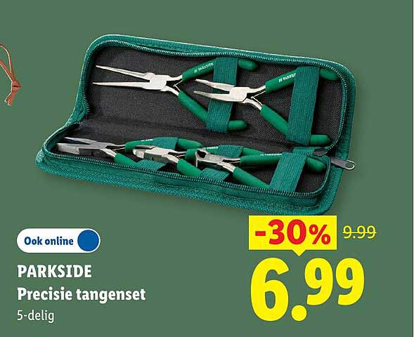 PARKSIDE Precisie tangenset 5-delig