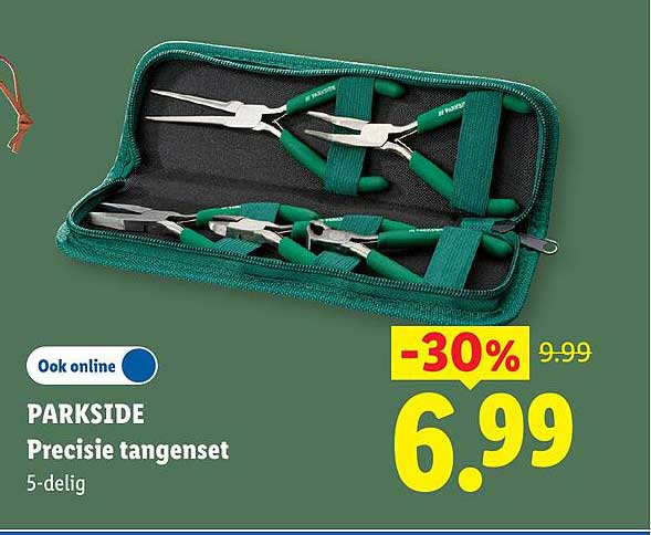 PARKSIDE Precisie tangenset 5-delig