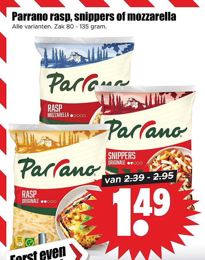 Parrano rasp, snippers of mozzarella