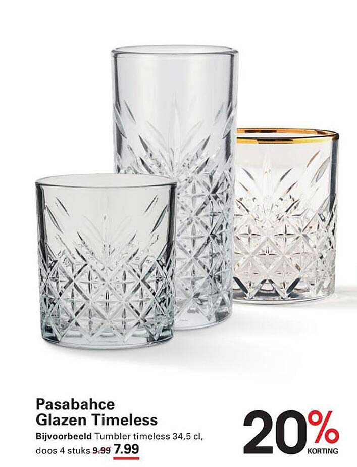 Pasabahce Glazen Timeless