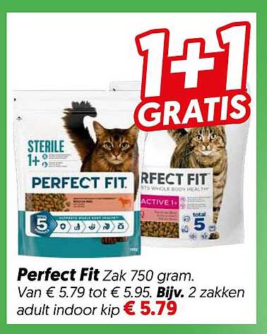 Perfect Fit Zak 750 gram 1+1 gratis
