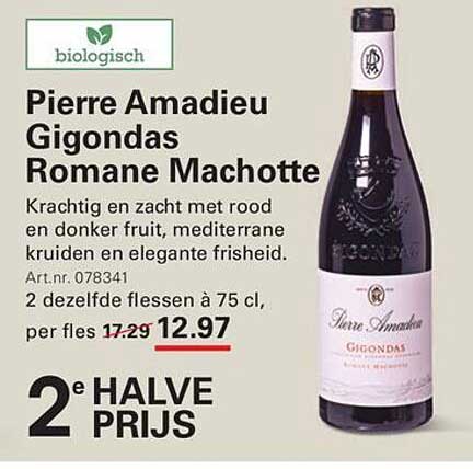 Pierre Amadieu Gigondas Romane Machotte 2e halve prijs