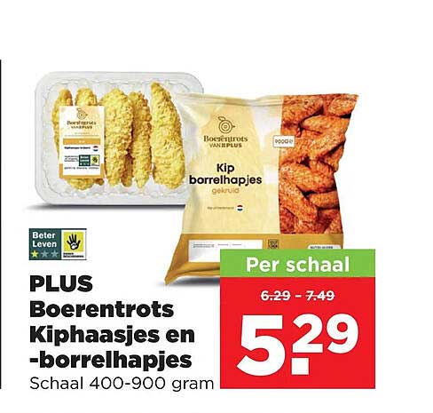 PLUS Boerderijrots Kiphaasjes en -borrelhapjes
