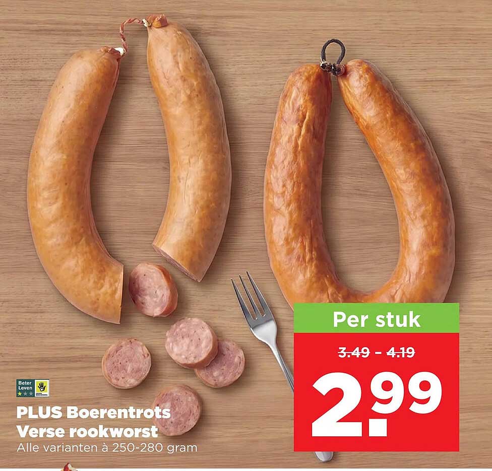 PLUS Boerentrots Verse rookworst