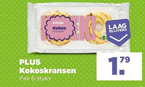 PLUS Kokoskransen Pak 6 stuks