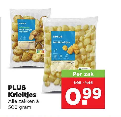 PLUS Krieltjes Alle zakken à 500 gram