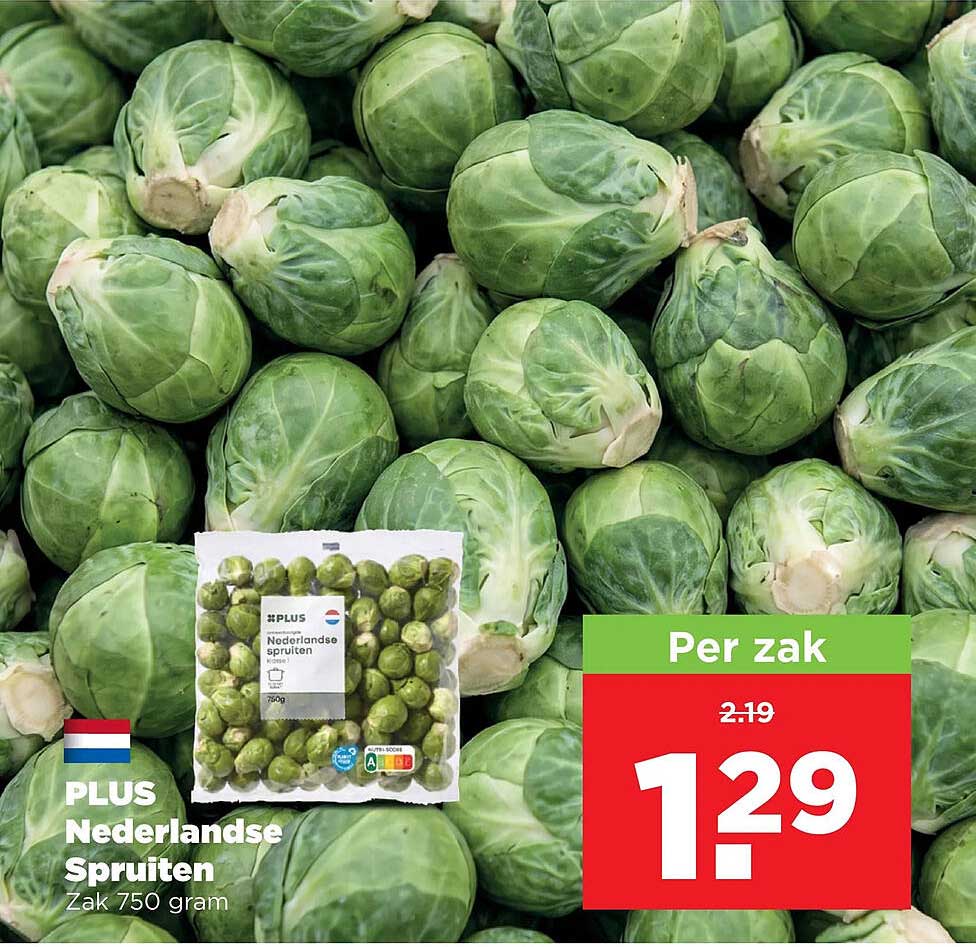 PLUS Nederlandse Spruiten Zak 750 gram