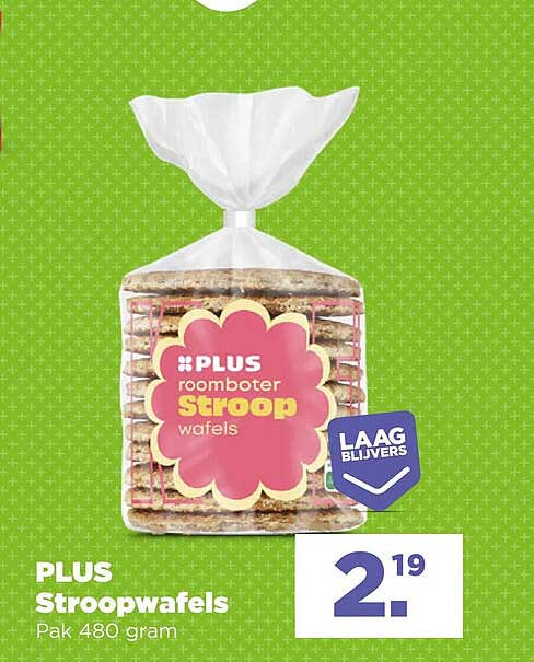 PLUS Stroopwafels Pak 480 gram