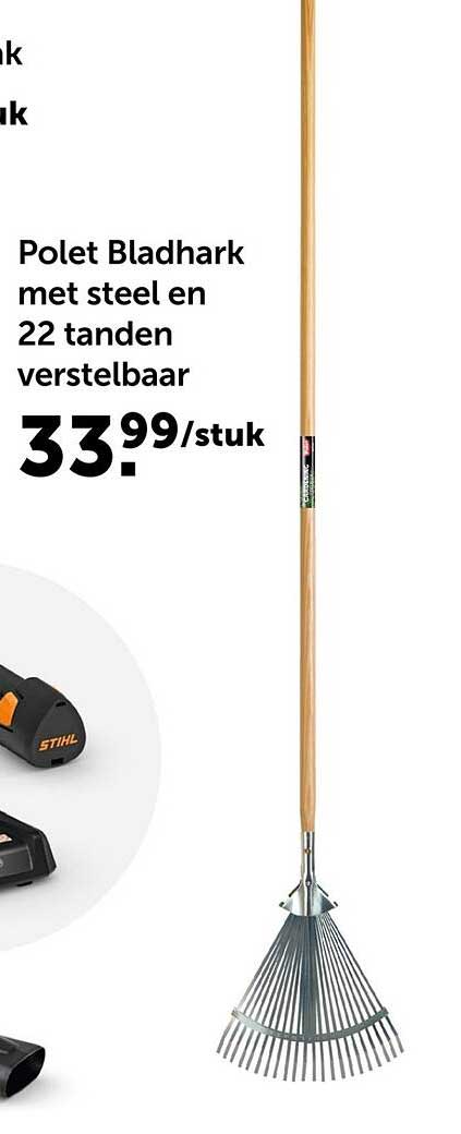 Polet Bladhark met steel en 22 tanden verstelbaar
