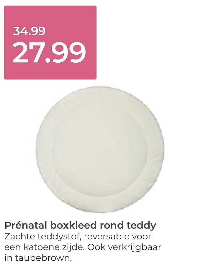 Prénatal boxkleed rond teddy
