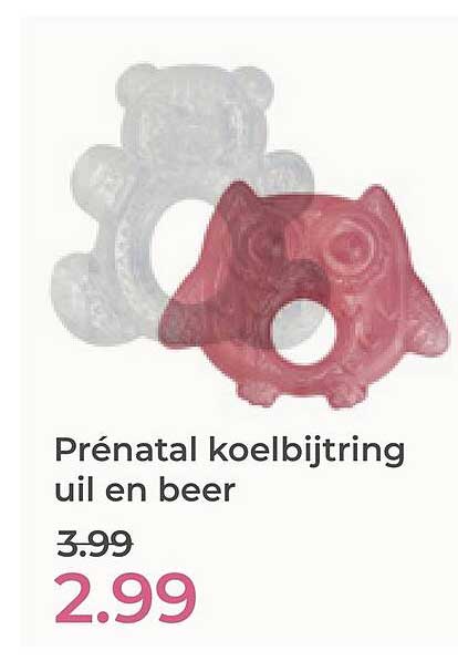 Prénatal koelbijtring uil en beer