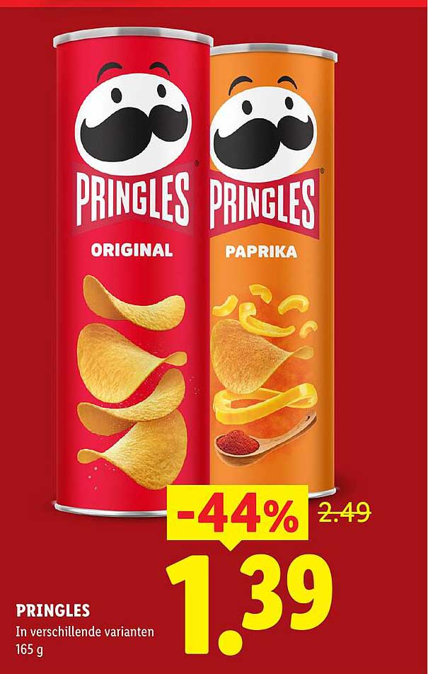 PRINGLES In verschillende varianten 165 g -44%