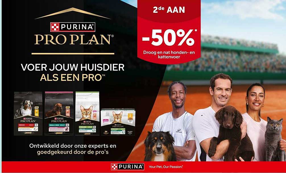 Purina Pro Plan 2de AAN -50% Droog en nat honden- en kattenvoer