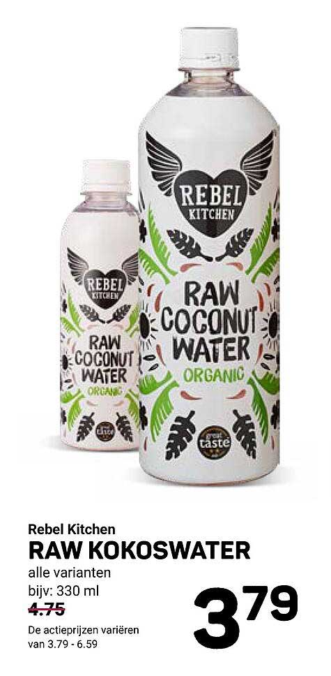 Rebel Kitchen RAW KOKOSWATER