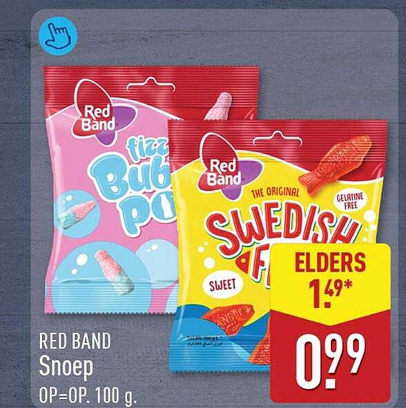 RED BAND Snoep OP=OP. 100 g.