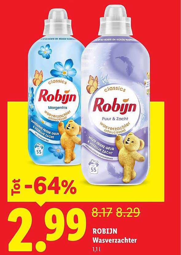 ROBijn Wasverzachter 1,1 l Tot -64%