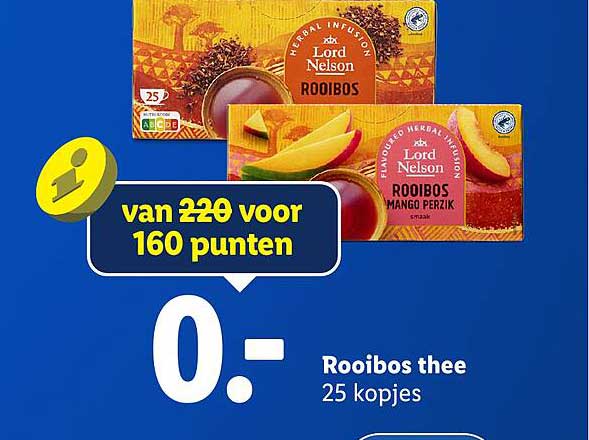Rooibos thee 25 kopjes
