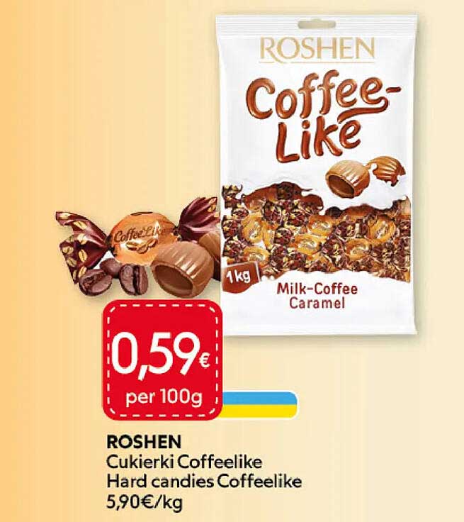 ROSHEN Cukierki Coffeelike Hard candies Coffeelike