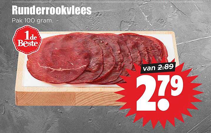Runderrookvlees Pak 100 gram