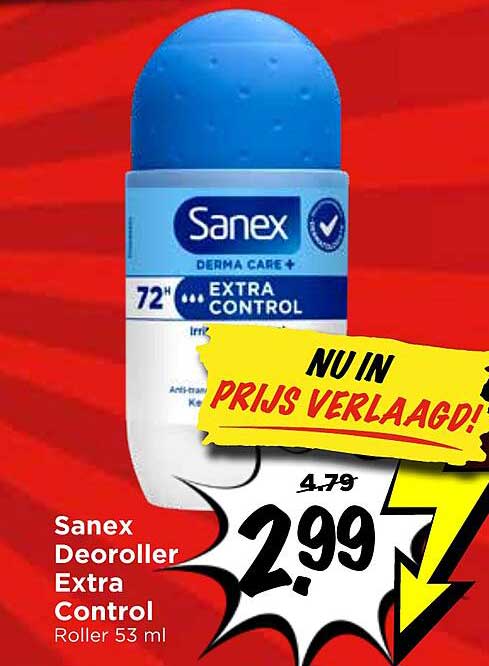 Sanex Deoroller Extra Control Roller 53 ml