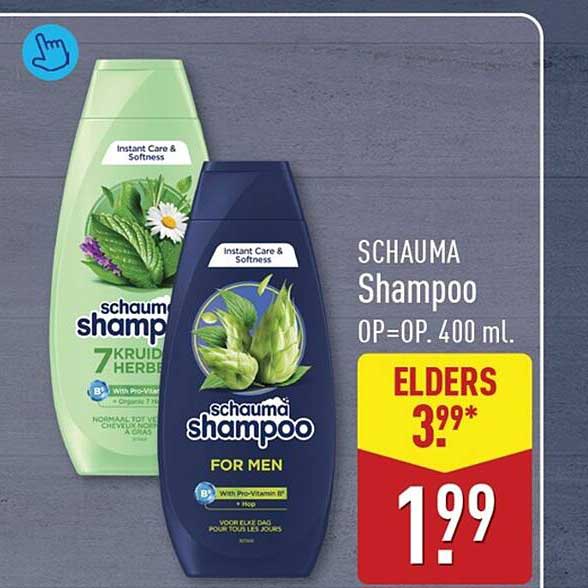 SCHAUMA Shampoo OP=OP. 400 ml. ELDERS 3.99*