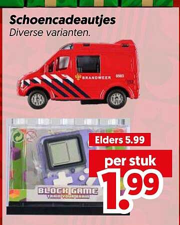 Schoencadeautjes Diverse varianten.