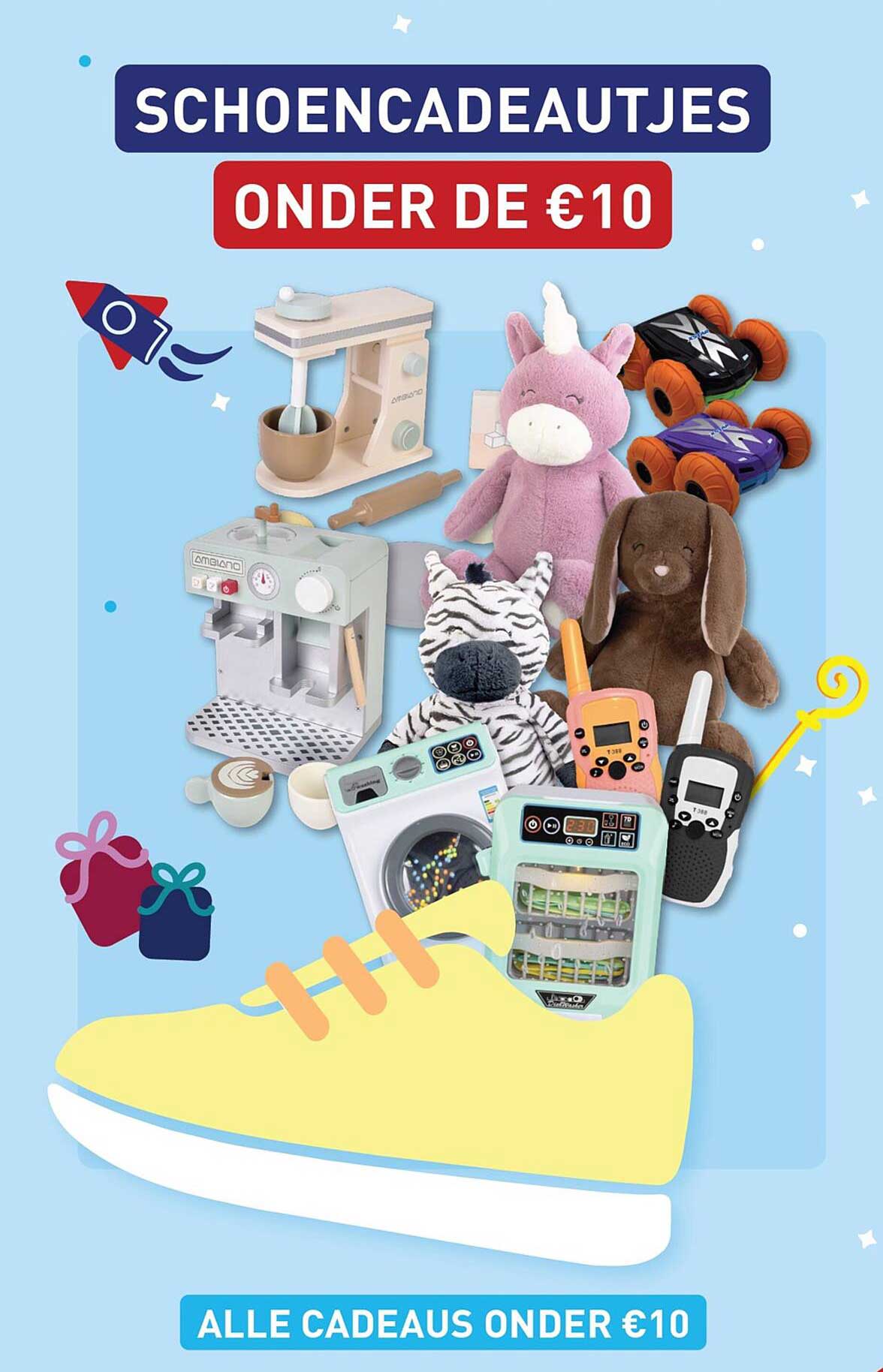 SCHOENCADEAUTJES ONDER DE €10