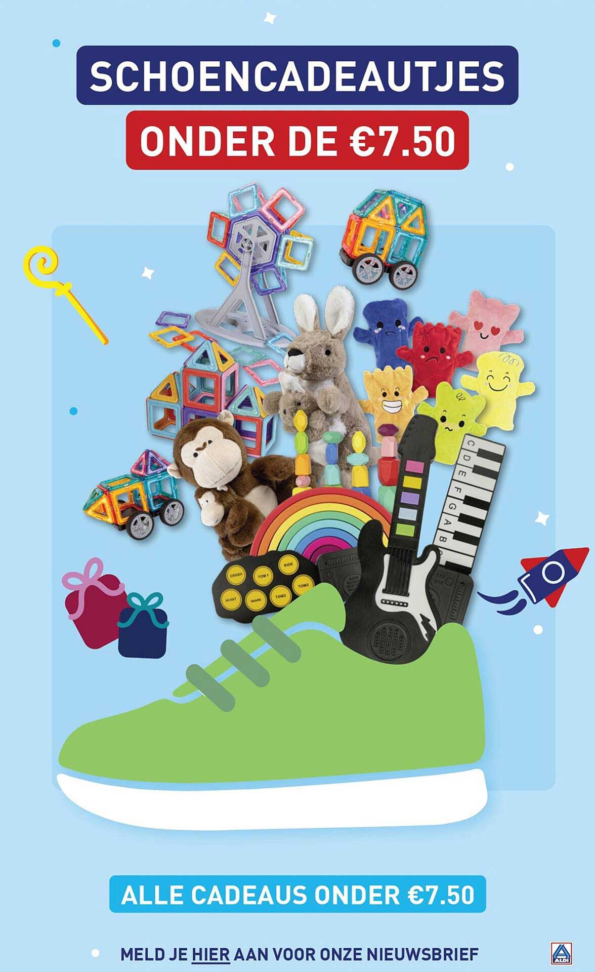 Schoencadeautjes onder de €7.50