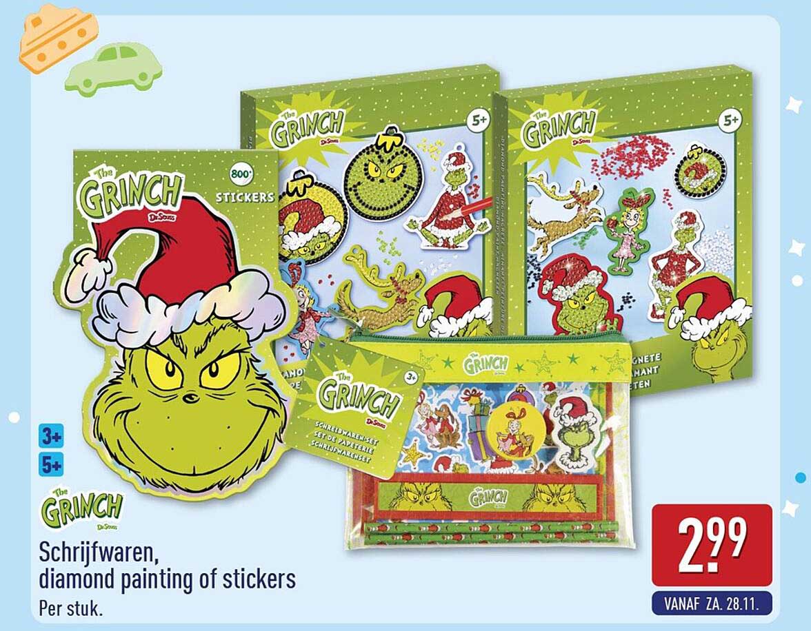 Schrijfwaren, diamond painting of stickers