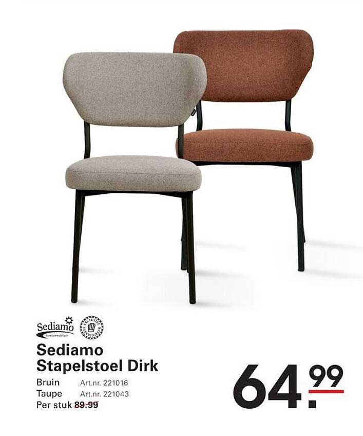 Sediamo Stapelstoel Dirk