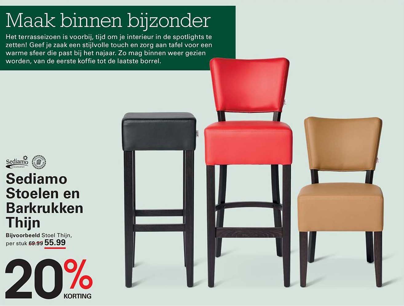 Sediamo Stoelen en Barkrukken Thijn