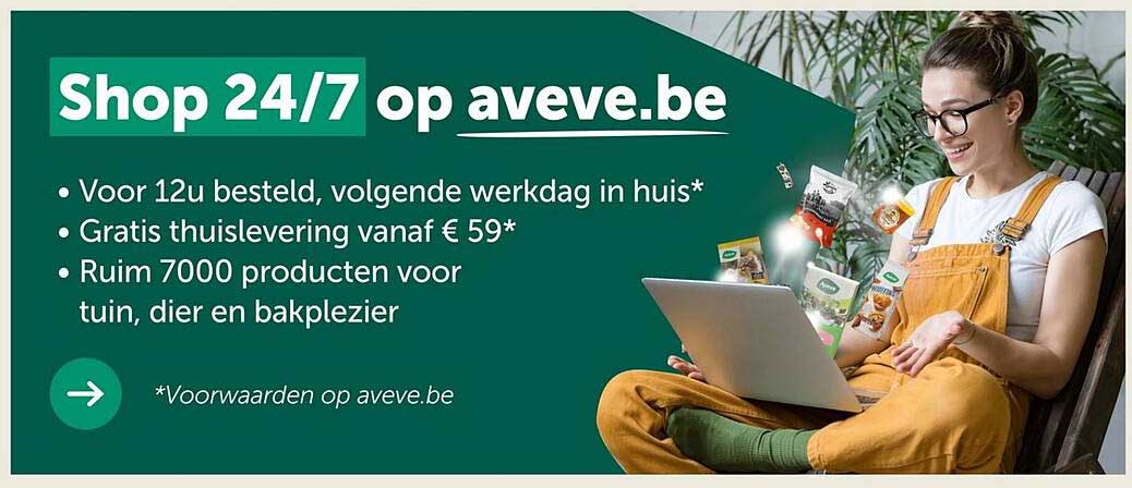 Shop 24/7 op aveve.be