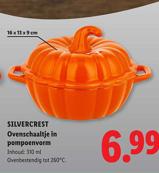 SILVERCREST Ovenschaaltje in pompoenvorm