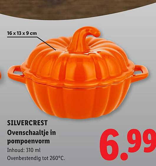 SILVERCREST Ovenschoteltje in pompoenvorm