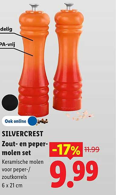 SILVERCREST Zout- en pepermolen set