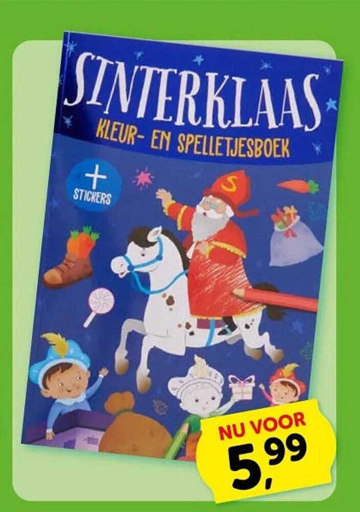 Sinterklaas kleur- en spelletjesboek + stickers