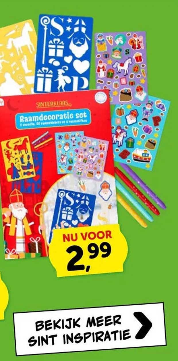 Sinterklaas Raamdecoratie set
