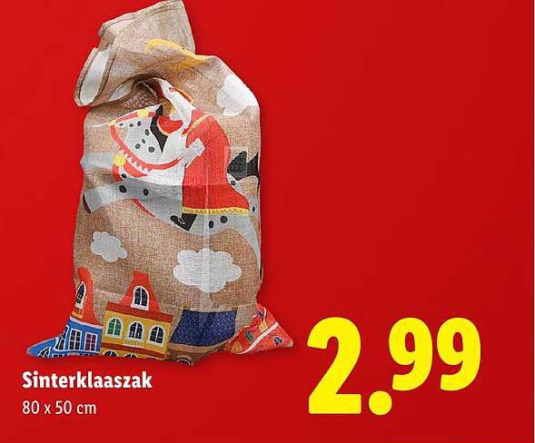 Sinterklaaszak 80 x 50 cm