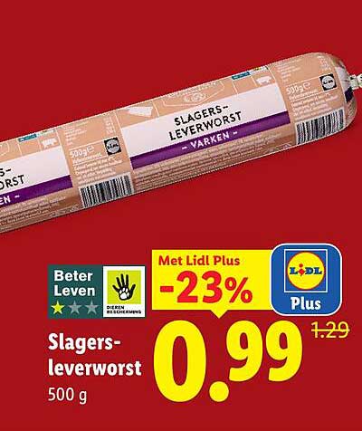Slagers-leverworst 500 g