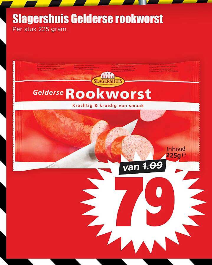 Slagershuis Gelderse rookworst