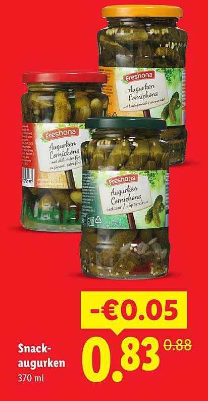 Snack-augurken 370 ml