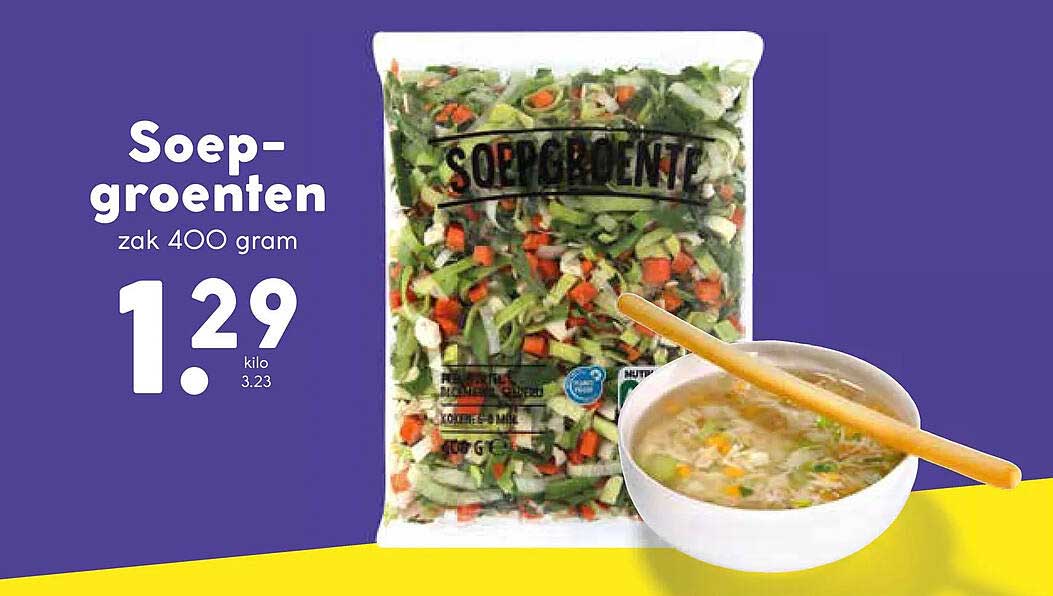 Soep-groenten zak 400 gram