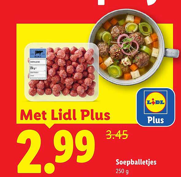 Soepballetjes 250 g Met Lidl Plus