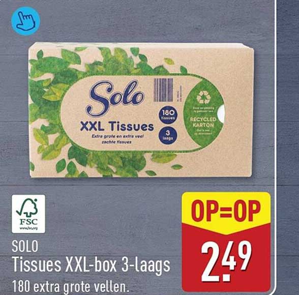 SOLO Tissues XXL-box 3-laags