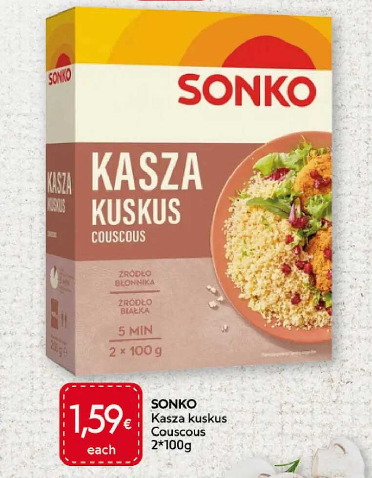 SONKO Kasza kuskus Couscous 2*100g
