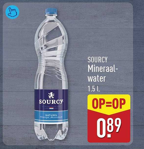 Sourcy Mineraal-water 1.5 l. OP=OP