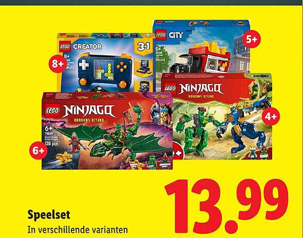 Speelset In verschillende varianten