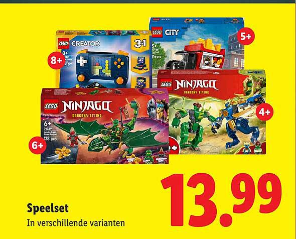 Speelset In verschillende varianten